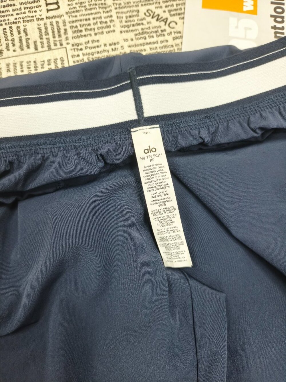 Alo Yoga Navy Blue Wide Leg Pants π Y2K Athleisure Leisure Office (Regular)π - Picture 6 of 8
